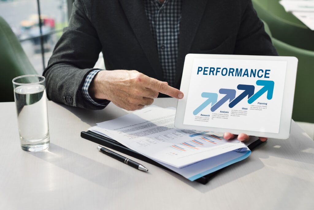 A professional presenting sales performance trends to guide smarter business decisions.